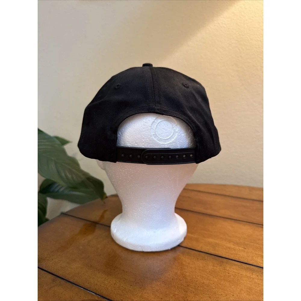 Vintage Snap-On Racing Hat Black Blue Adjustable Cap Embroidered Logo